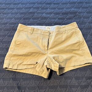 Women’s  Tan J crew chino Shorts